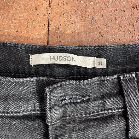 Hudson Remi High-Rise Straight Ankle Jean, Black - Picture 6 of 7